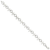 Sterling Silver Cross Bracelet